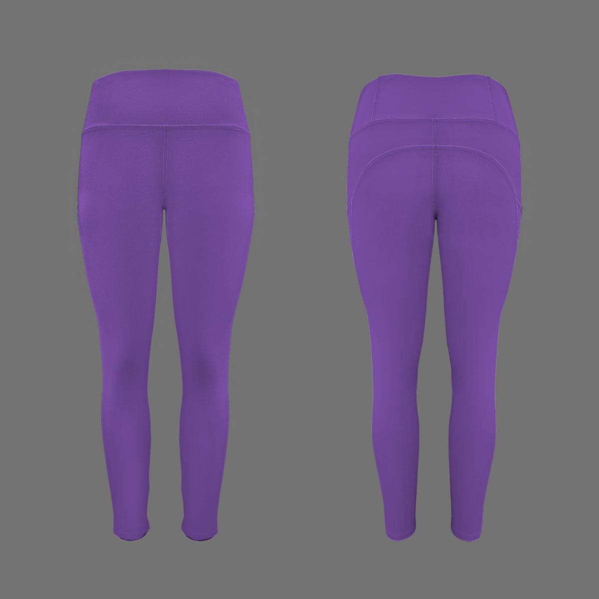 Rebel Motion High Waist Pocket Leggings • Royal Purple