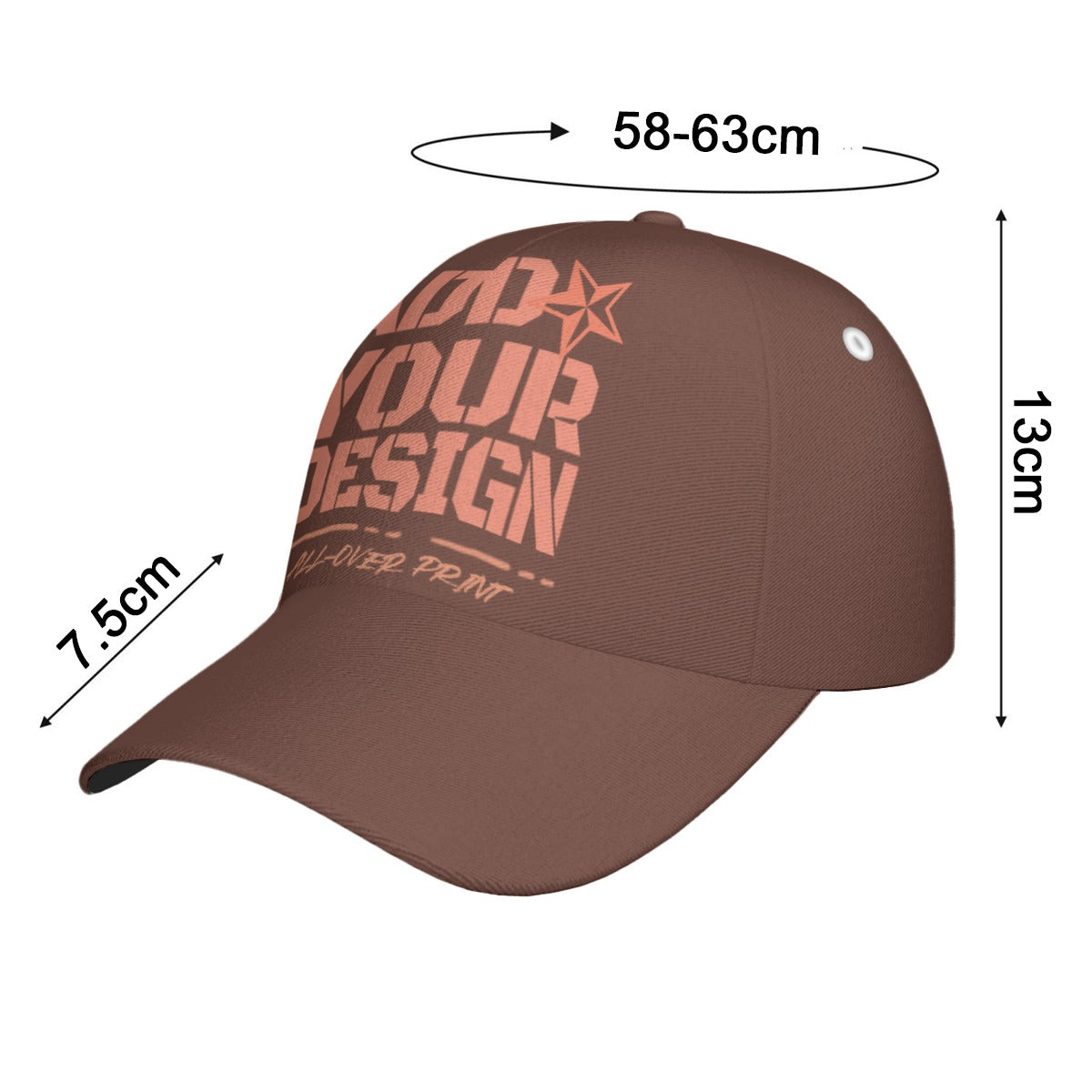 AR Performance White Navy Peaked Cap