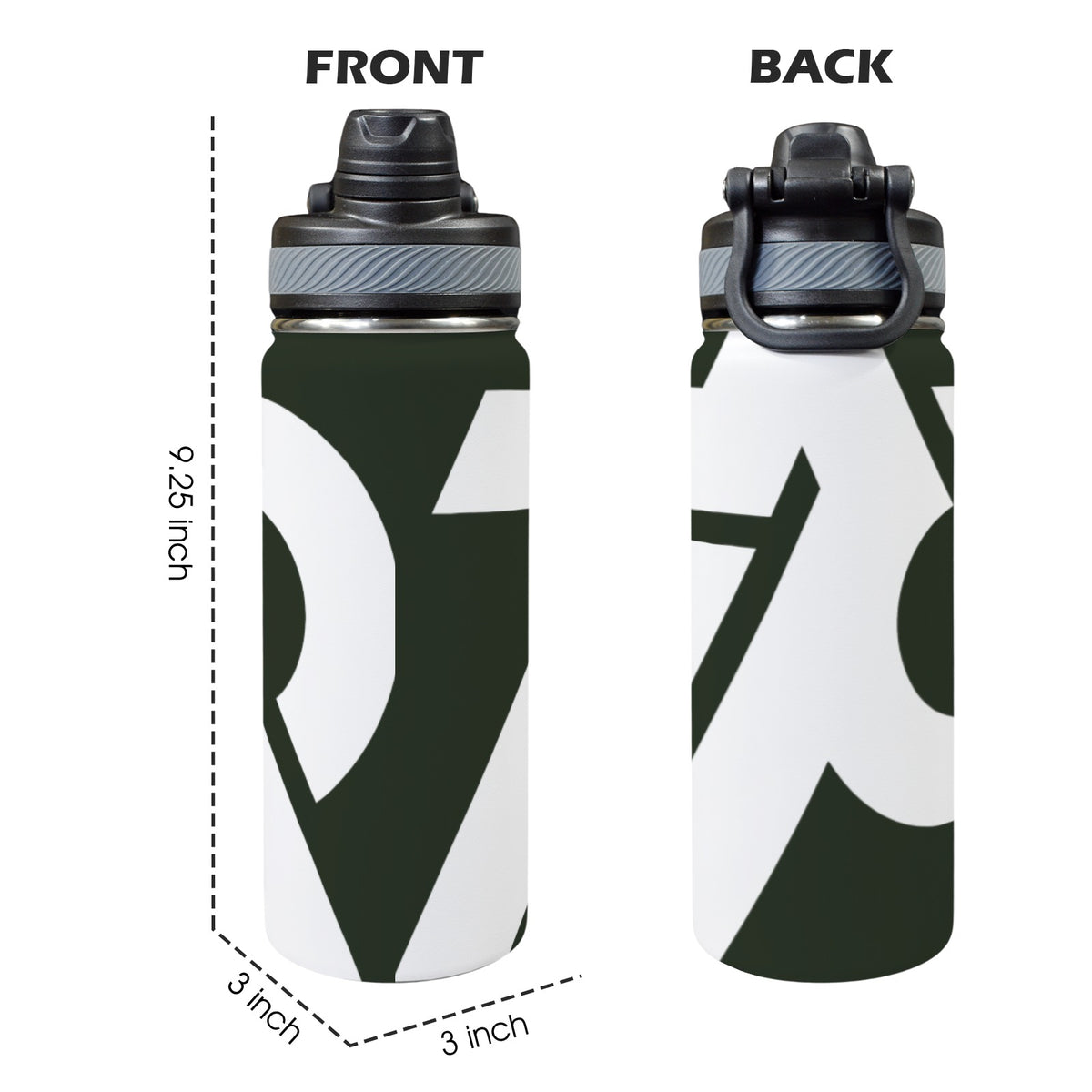 White-Black Water bottle