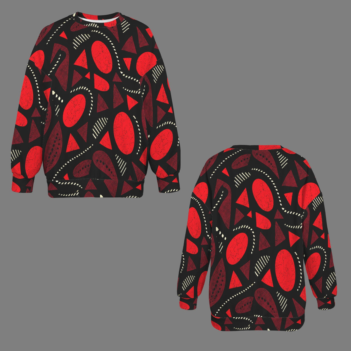Red Fire Crew Neck