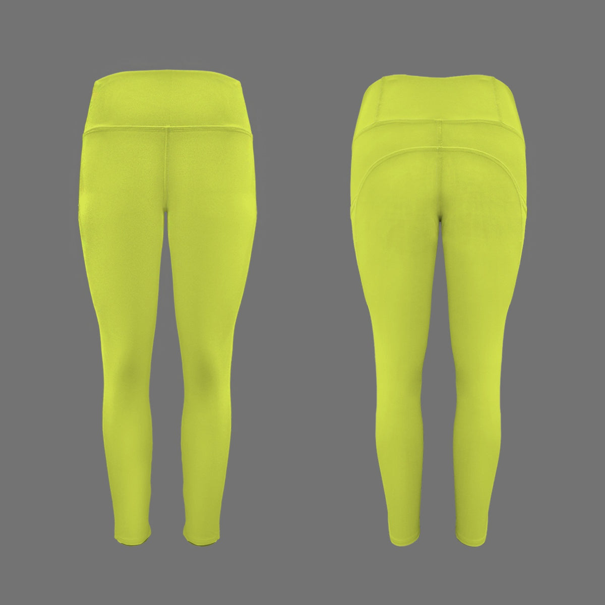Rebel Motion High Waist Pocket Leggings • Electric Lime
