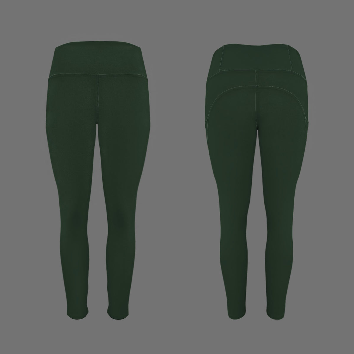 Rebel Motion High Waist Pocket Leggings • Forest Reign