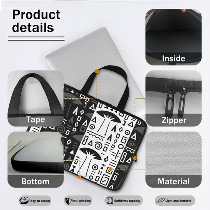 Black-White Baobab Laptop Bag