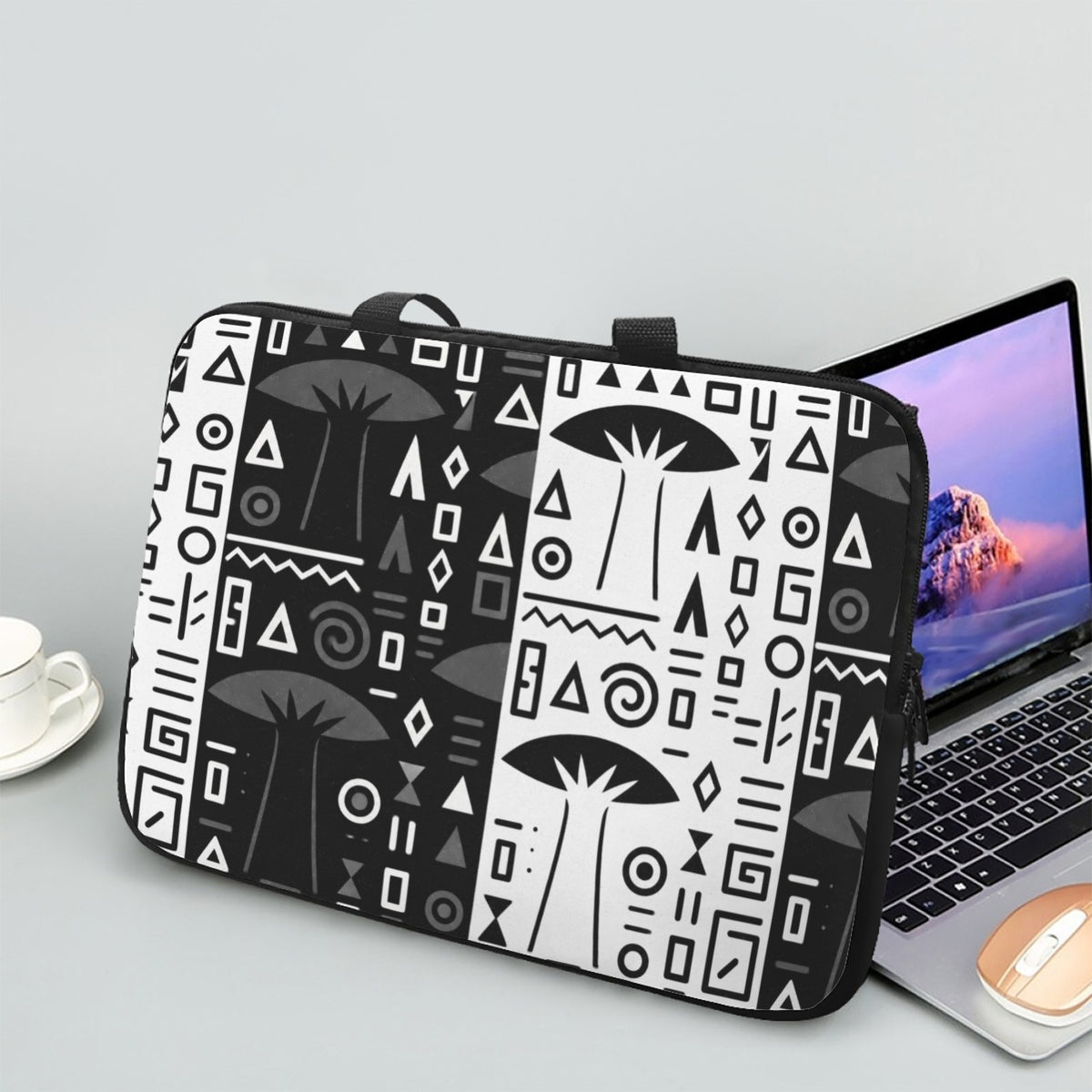 Black-White Baobab Laptop Bag