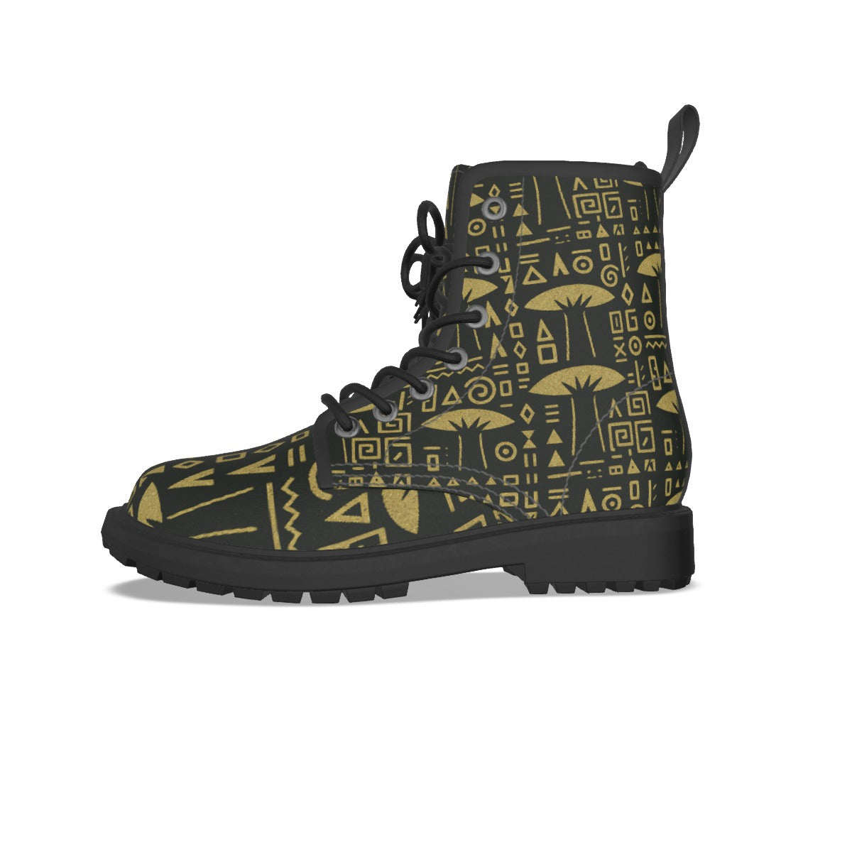 WOMEN'S BLACK BOTTOM MARTIN SHORT BOOT-THE LIMITED