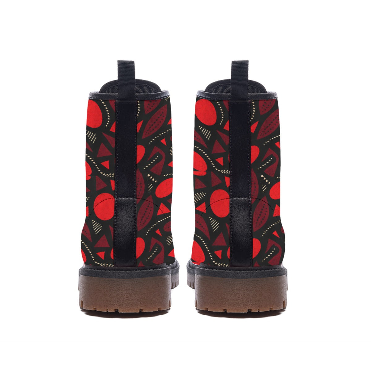 MEN'S MARTIN SHORT BOOTS-RED FIRE