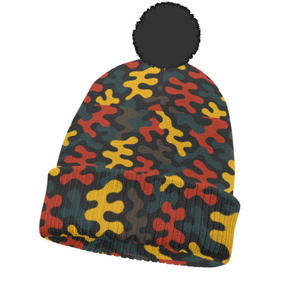 KNITTED POM POM HAT-PUZZLE PIECE
