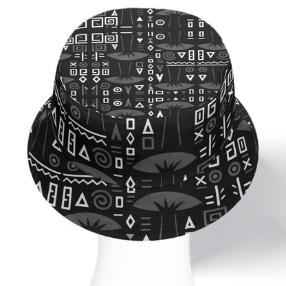 BUCKET HAT-DOUBLE SIDED BLK