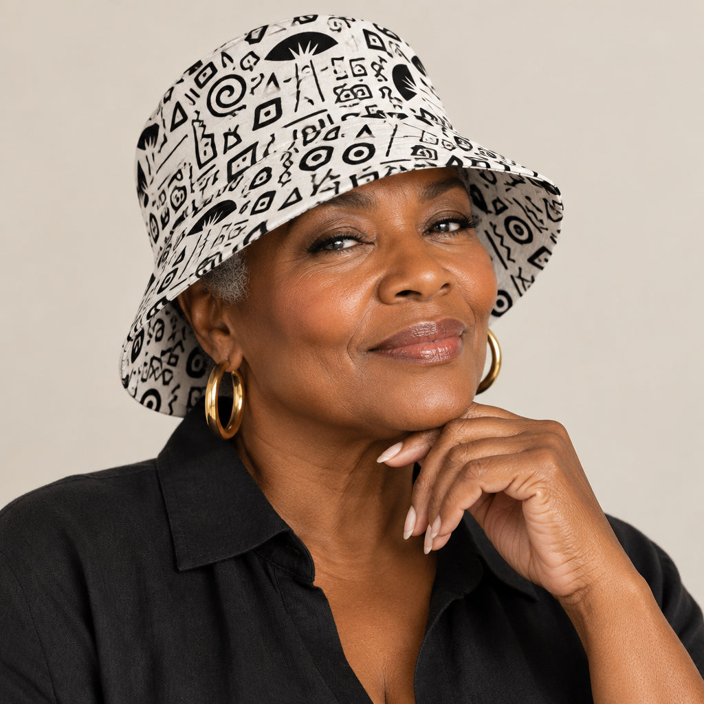 BUCKET HAT-DOUBLE SIDED BLK
