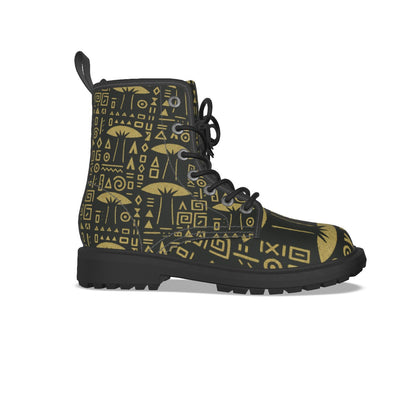 WOMEN'S BLACK BOTTOM MARTIN SHORT BOOT-THE LIMITED
