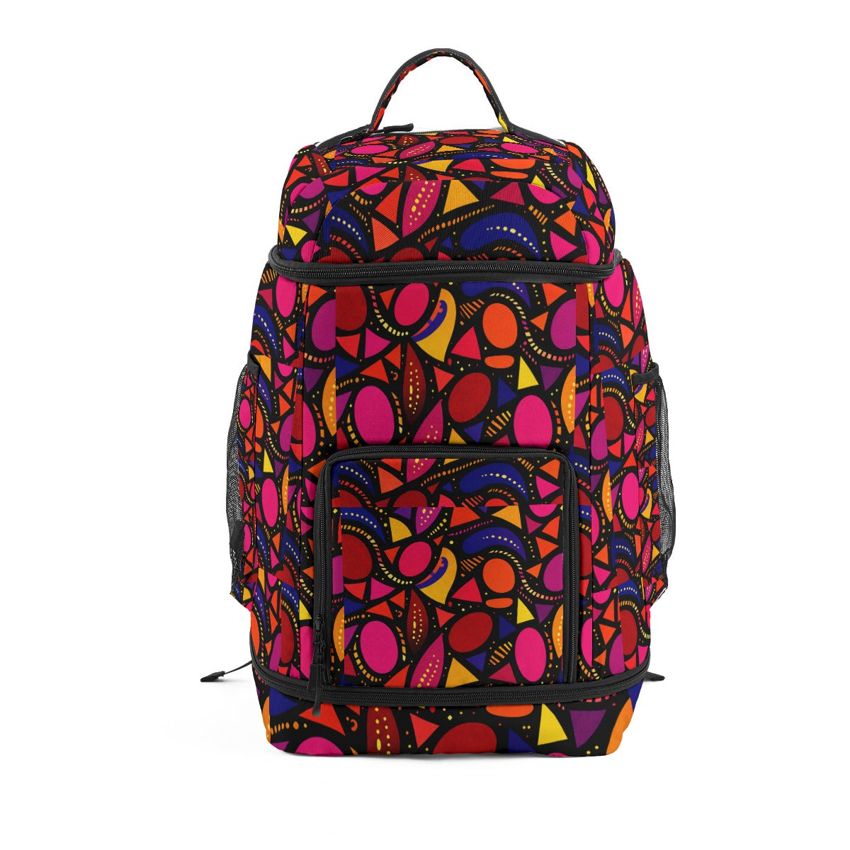 Afro-Pulse Print Multifunctional Backpack