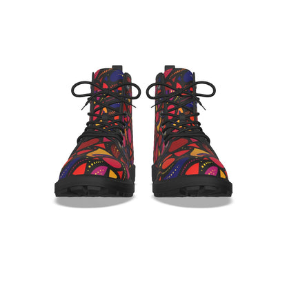 WOMEN'S BLACK BOTTOM MARTIN SHORT BOOT-AFRO PULSE