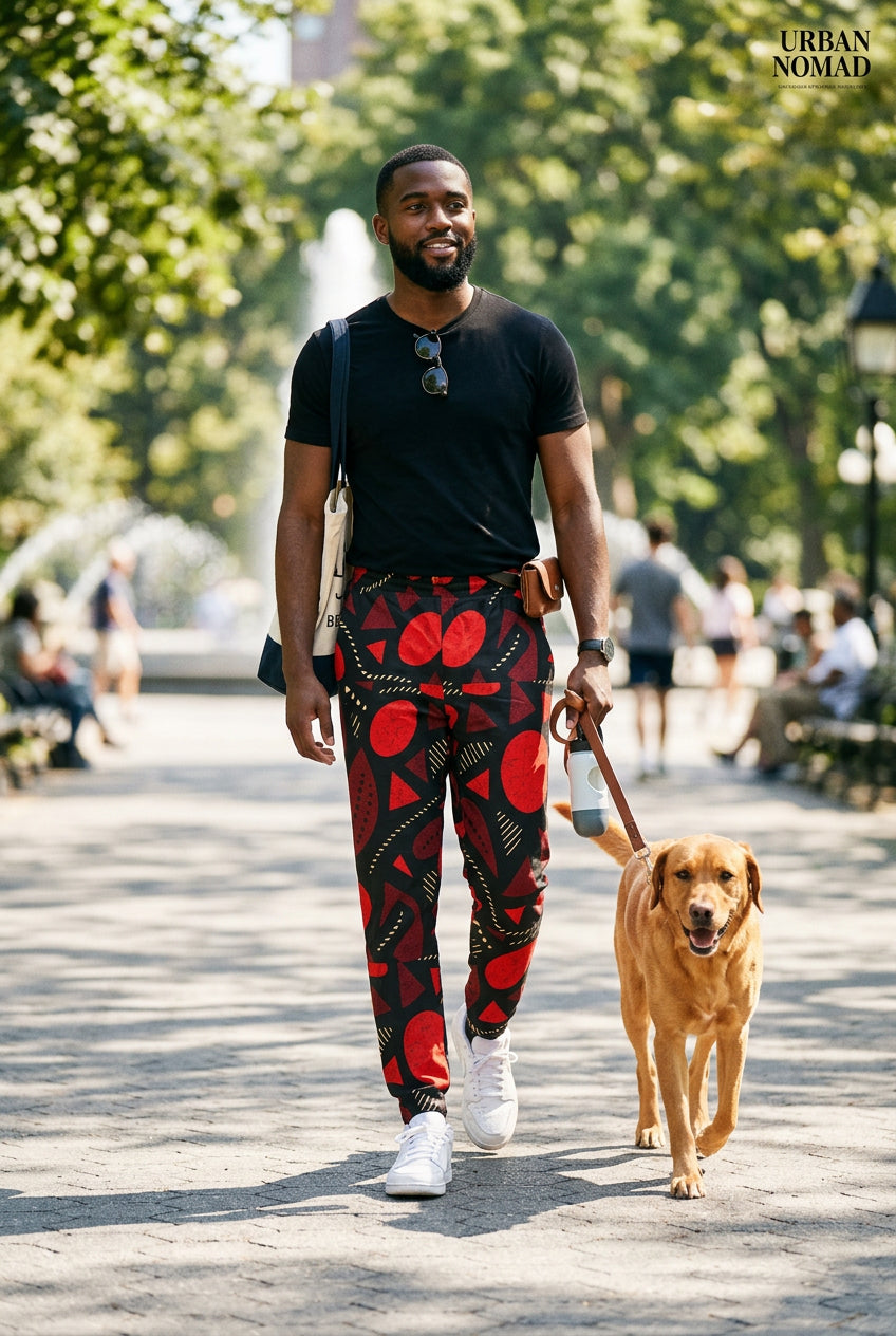 Red Fire Men's Closed Bottom Light Weight Jogger