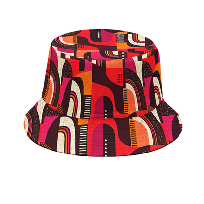 BUCKET HAT-GEO BROWN