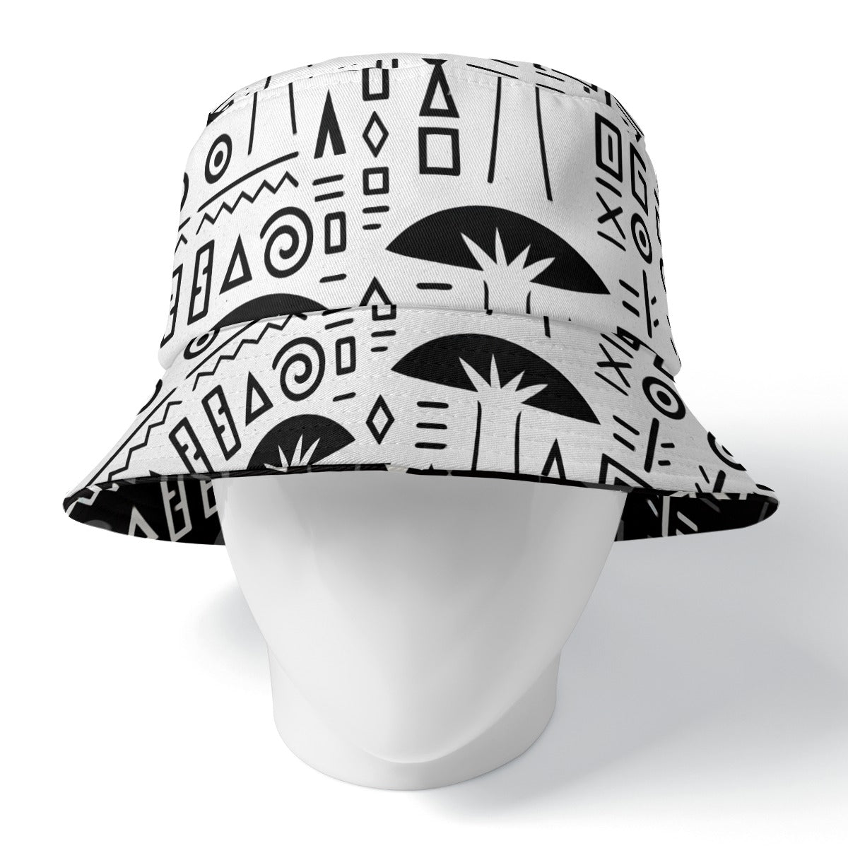BUCKET HAT-DOUBLE SIDED BLK