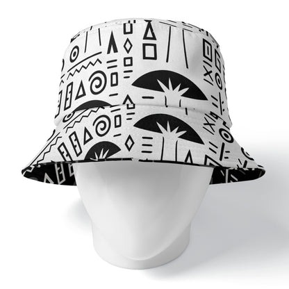 BUCKET HAT-DOUBLE SIDED BLK
