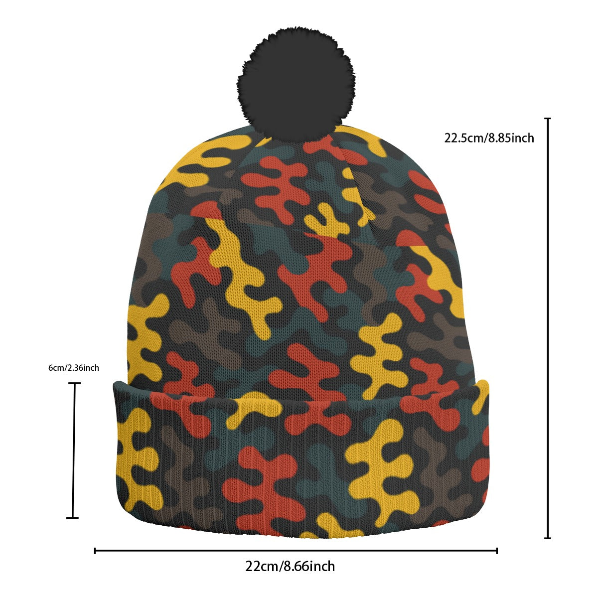 KNITTED POM POM HAT-PUZZLE PIECE