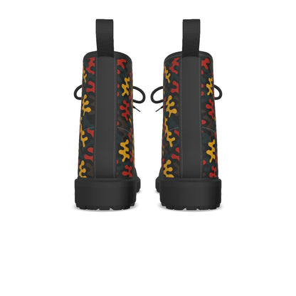 WOMEN'S BLACK BOTTOM MARTIN SHORT BOOT-PUZZLE