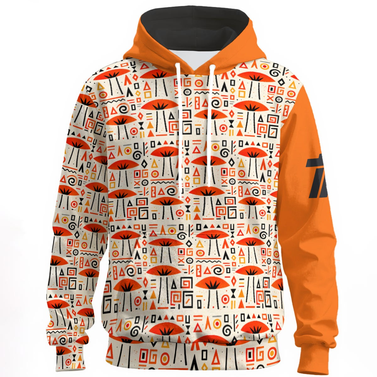 Cream Orange Unisex Pullover Hoodie