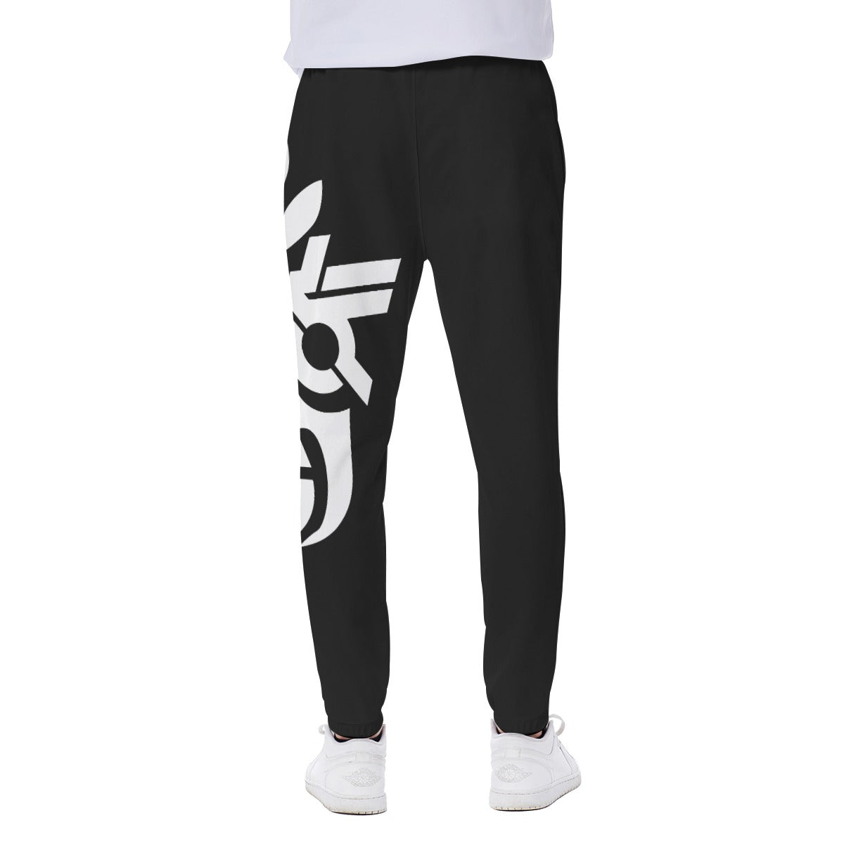 Black Iconic Rebel Men's Closed Bottom Light Weight Jogger