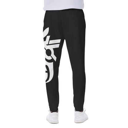 Black Iconic Rebel Men's Closed Bottom Light Weight Jogger