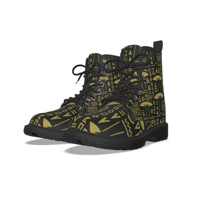 WOMEN'S BLACK BOTTOM MARTIN SHORT BOOT-THE LIMITED