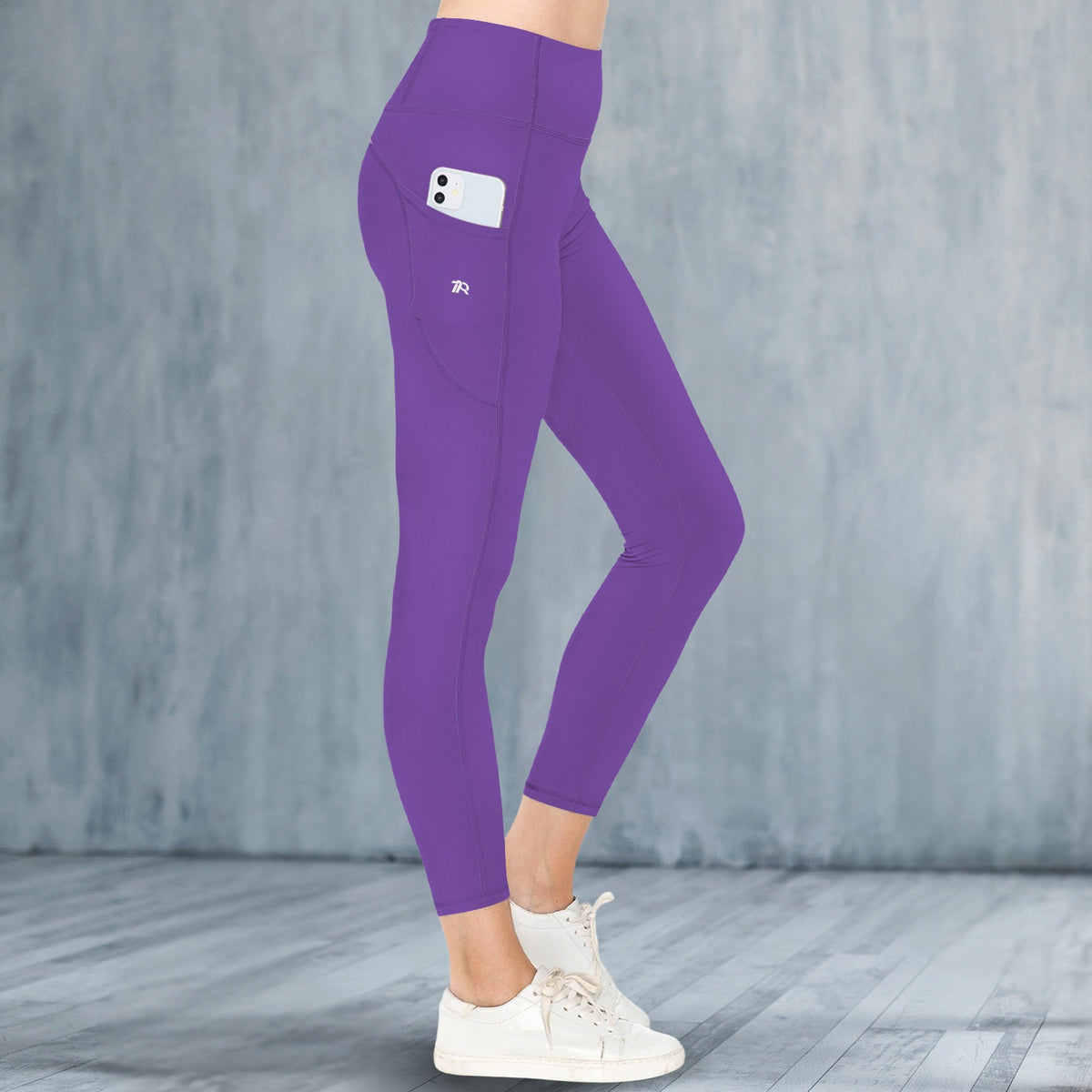 Rebel Motion High Waist Pocket Leggings • Royal Purple