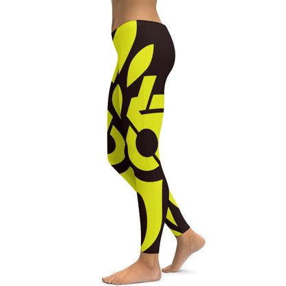 Rebel Icon Women’s Leggings — Electric Lime.