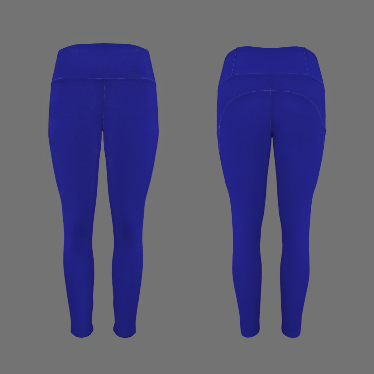 Rebel Motion High Waist Pocket Leggings • Cobalt Rush