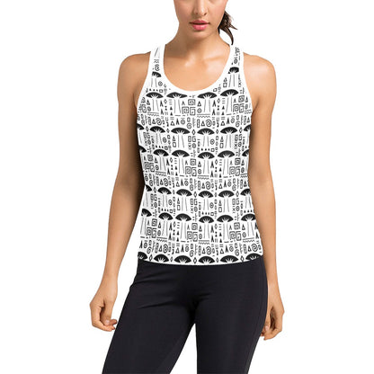 Baobab White Women's Racerback Tank Top