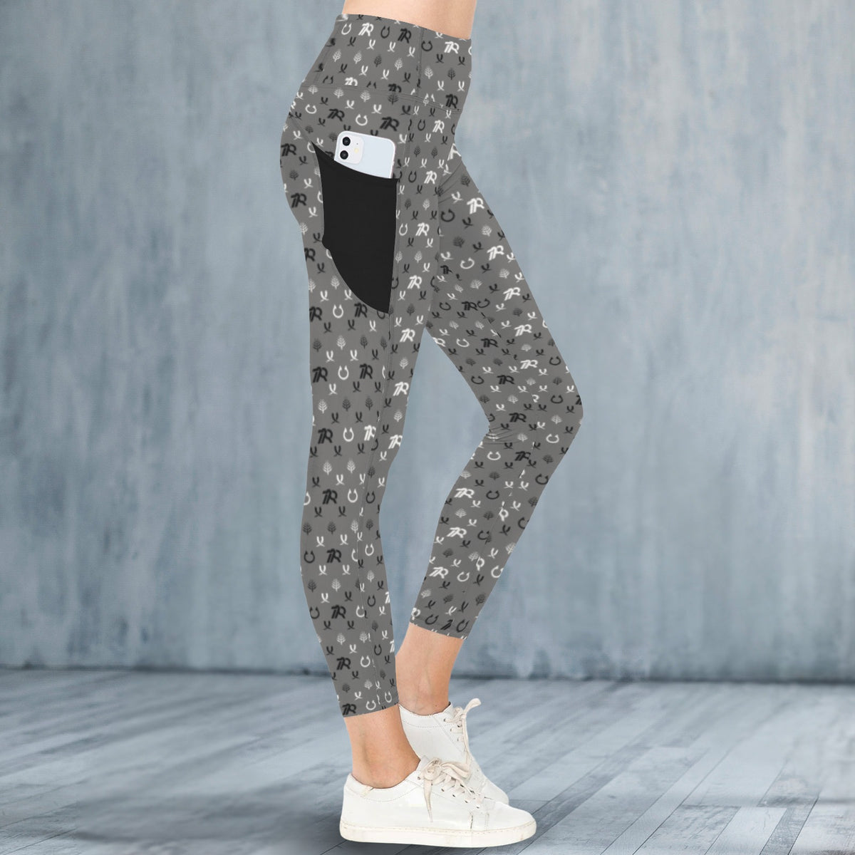 Army Motif Grey Yoga