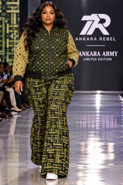 Commando Ankara Army Women's Loose Pants with Side Pockets (Limited Edition)