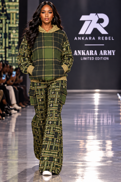 Commando Ankara Army Women's Loose Pants with Side Pockets (Limited Edition)