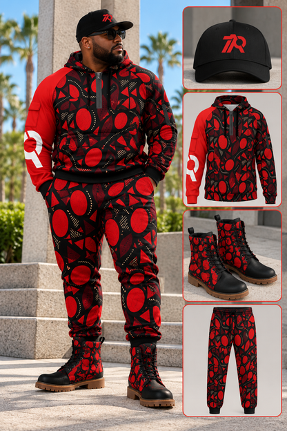 Red Fire Men's Closed Bottom Light Weight Jogger