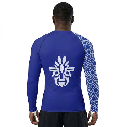 Men's Thumb Hole Compression Shirt - Blue Sky