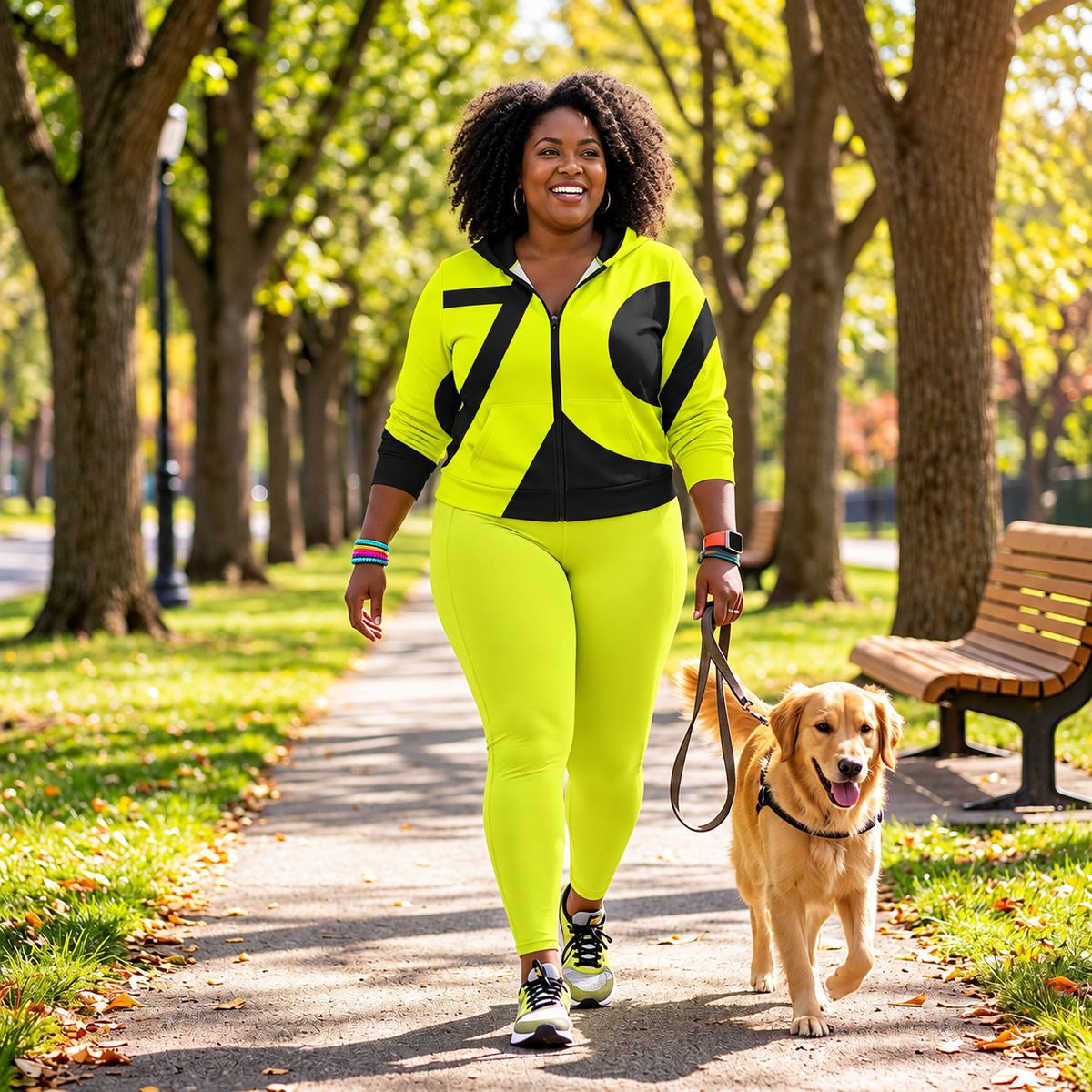 ARX Volt Fusion Zip Hoodie – Neon Lime/Black
