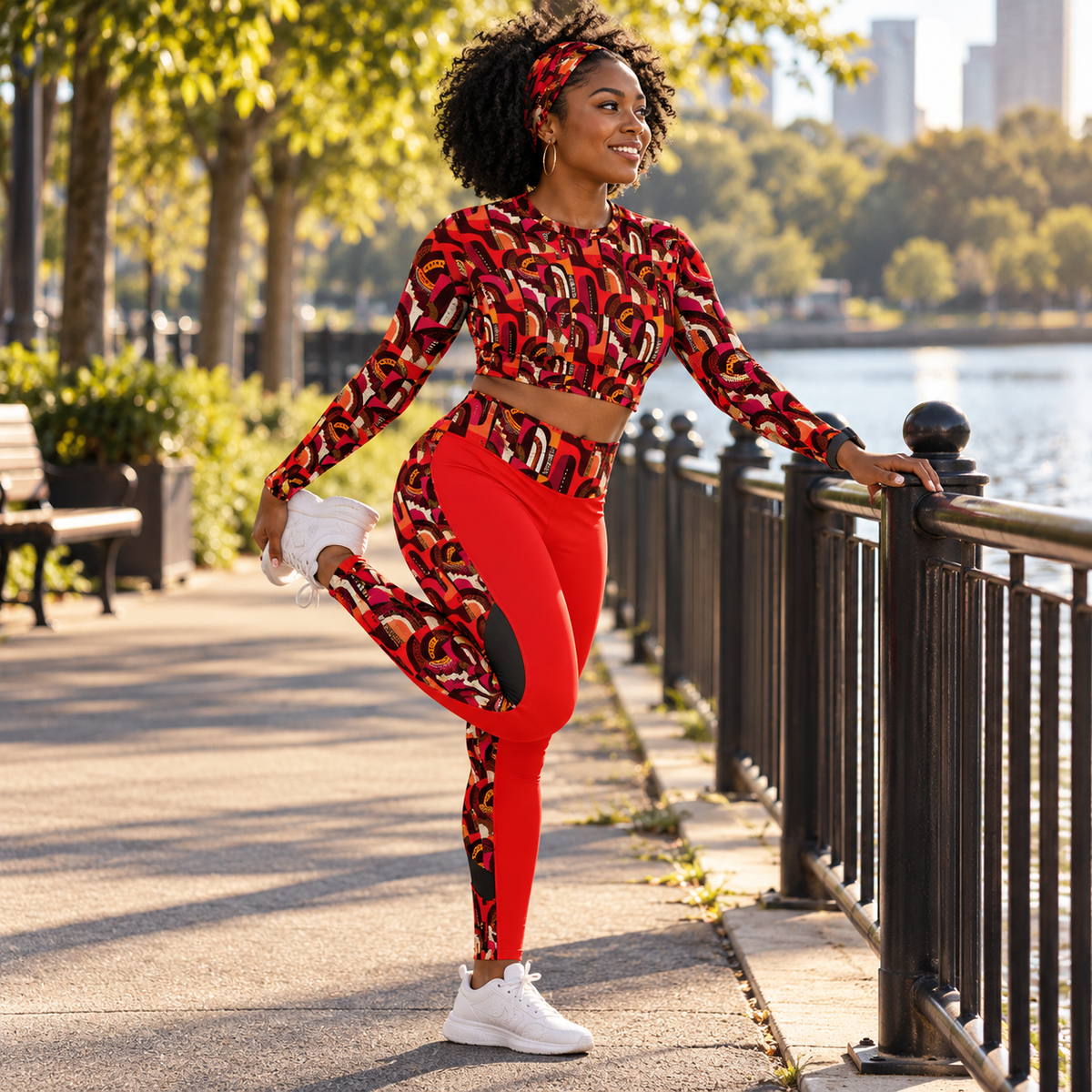 Route Women's Sport Set With Backless Top And Leggings