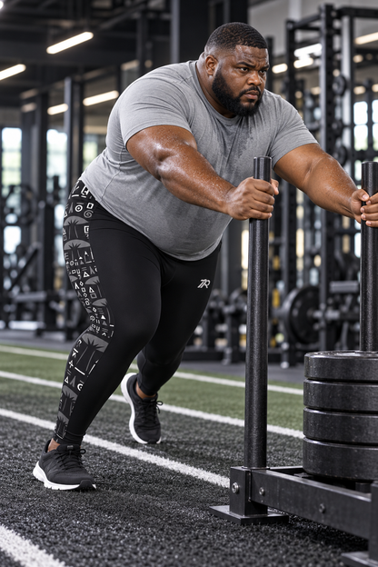 Boabab Black Men's Compression Pants Black