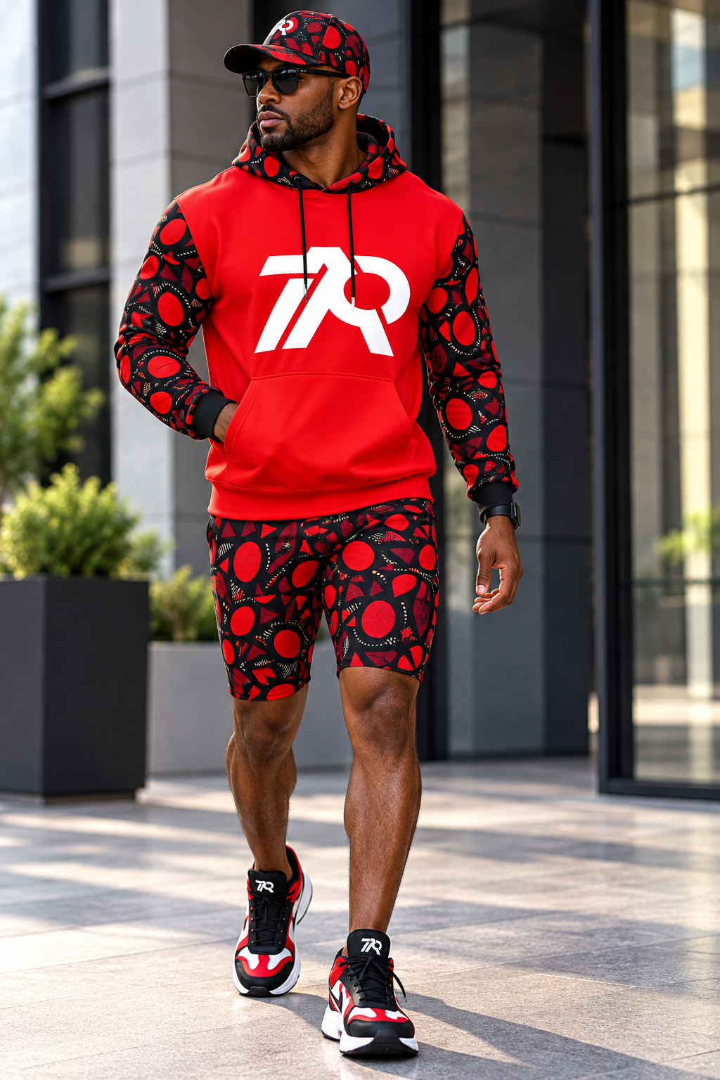 Red Fire Men's Cycling Shorts