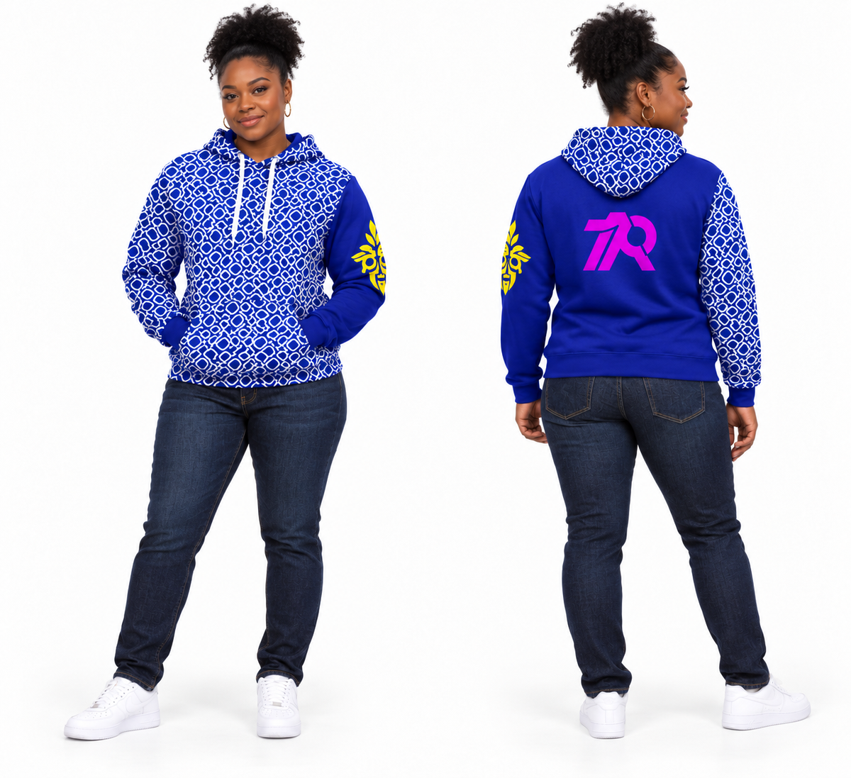 UNISEX PULLOVER HOODIE- BLUE SKY