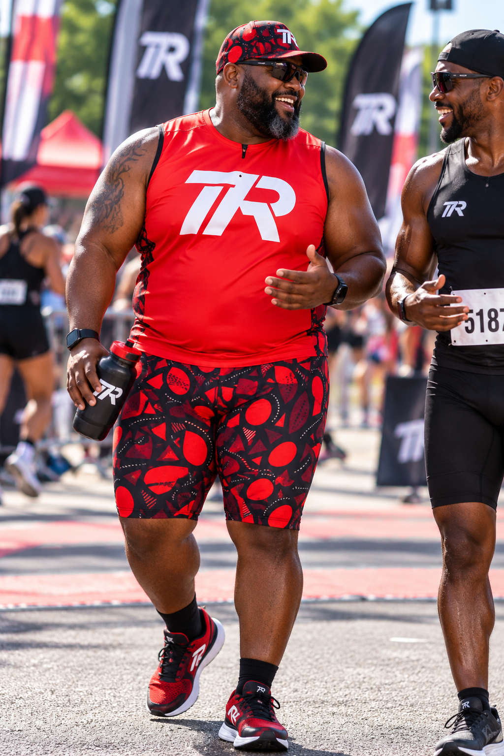 Red Fire Men's Cycling Shorts