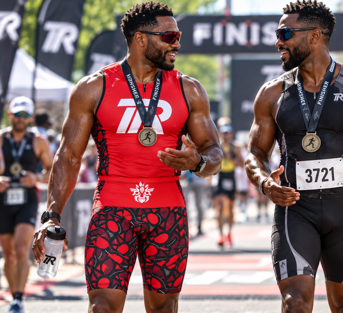 Red Fire Men's Cycling Shorts
