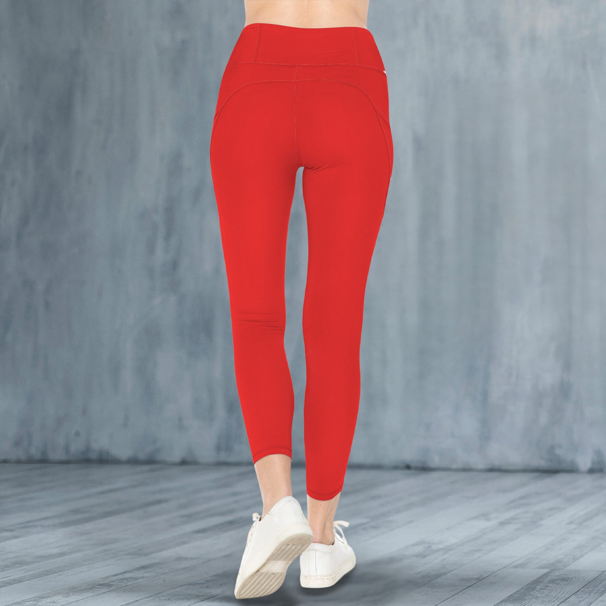 Rebel Motion High Waist Pocket Leggings • Scarlet Heat