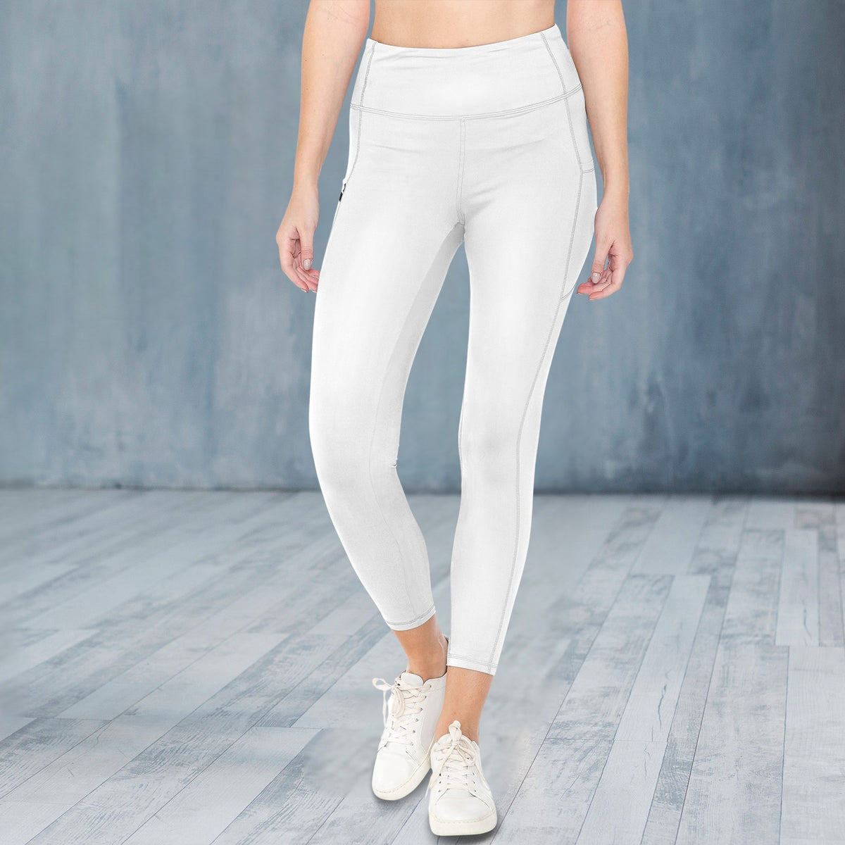 Rebel Motion High Waist Pocket Leggings • Arctic White