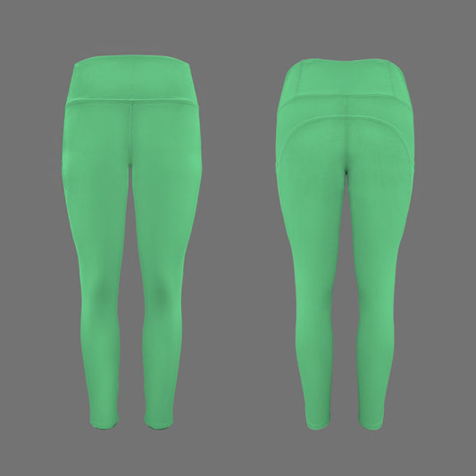 Rebel Motion High Waist Pocket Leggings • Fresh Green
