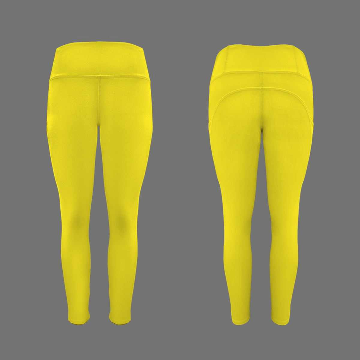 Rebel Motion High Waist Pocket Leggings • Solar Yellow