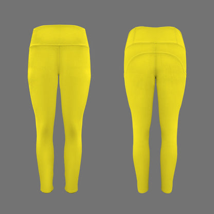 Rebel Motion High Waist Pocket Leggings • Solar Yellow