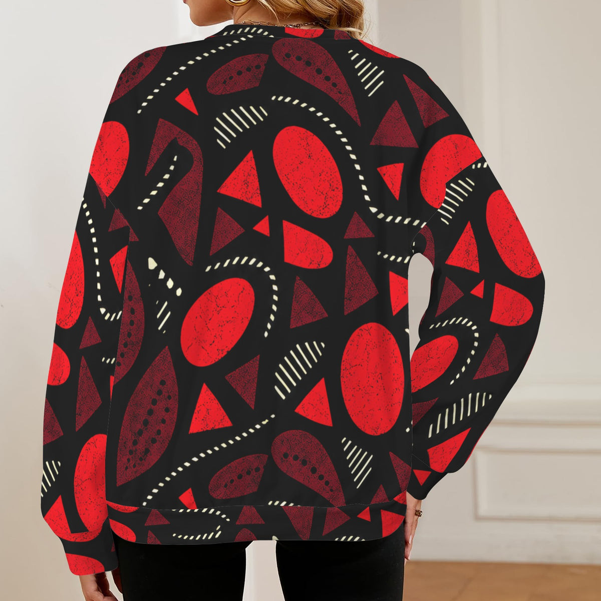 Red Fire Crew Neck
