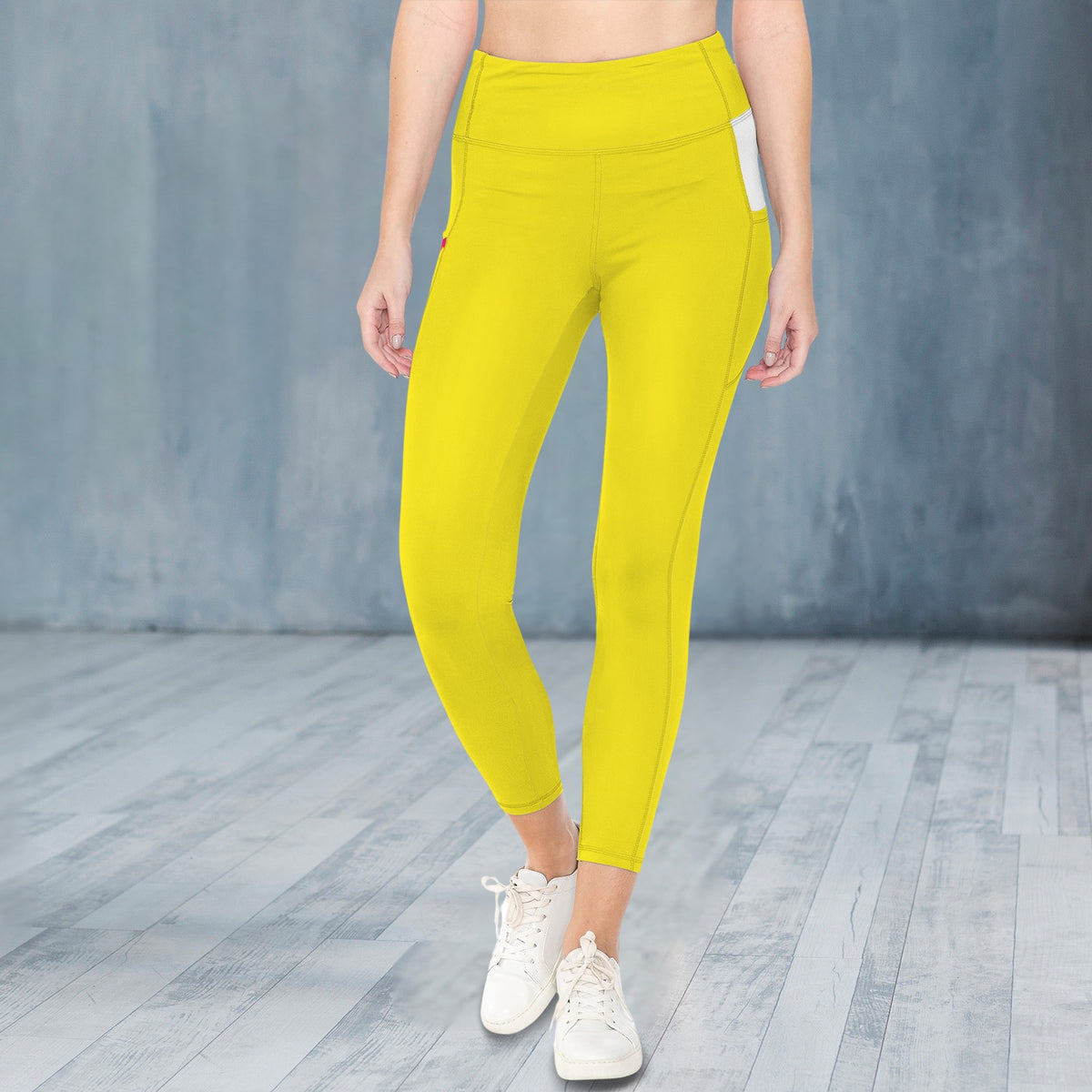 Rebel Motion High Waist Pocket Leggings • Solar Yellow