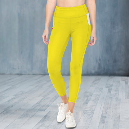 Rebel Motion High Waist Pocket Leggings • Solar Yellow